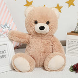 Tezituor Teddy Bear Stuffed Animals 18inch, Small Teddy Bear Cute Plush Bear for Kid Girl Boy (Tan)