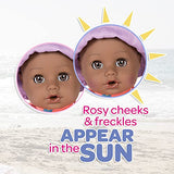 Adora Beach Baby Doll Piper, 13 inch Beach Toy with Sun Activated Freckles & Rosy Cheeks