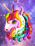 5D Diamond Painting for Adults and Kids, CHANGBAISHAN Full Drill Unicorn Diamond Painting Kit for Home Wall Decor, DIY Diamond Art Kits Paint by Diamond with Tools and Full Accessories