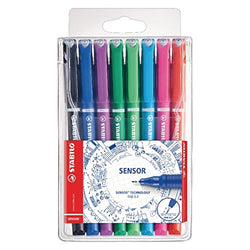 STABILO Sensor Assorted Fineliner Pens [Wallet Of 8]