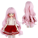 AIDOLLA 9-10 Inch 1/3 BJD SD Doll Wig- Girls Gift Temperature Synthetic Fiber Long Curly Synthetic Hair