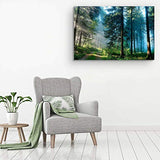 Startonight Canvas Wall Art - Landscape Road in the Forest, Nature Framed 32 x 48 Inches
