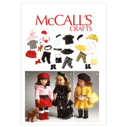 McCall Patterns M6669 Clothes for 18-Inch Doll/Accessories and Dog Sewing Template