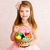 Ehome Wooden Percussion Musical Egg Easter Maracas Egg Shakers Kids Toys with Assorted Colors.