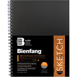 Bienfang 9 by 12-Inch Hardcover Bienfang Sketch Book