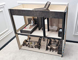 CONTEMPORIST style large 2-store Dollhouse with Furniture set.