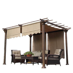 Garden Winds Universal Replacement Canopy Top Cover for Pergolas - Beige