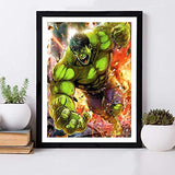 5D Diamond Painting Full Drill, 16"X12" Hulk DIY Diamond Painting by Number Kits,Drawing Gift for Adults Kids, 40x30cm Painting