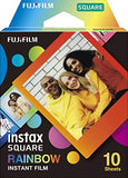Fujifilm Instax Square Monochrome Film - 10 Exposures (16671332) & Instax Square Rainbow Film - 10 Exposures (16671320)