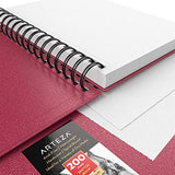 Arteza Sketch Book, 5.5x8.5-inch, 3-Pack, Pink Drawing Pads, 300 Sheets Total, 68 lb 100 GSM, Hardcover Sketchbook, Spiral-Bound, Use with Pencils, Charcoal, Pens, Crayons & Other Dry Media