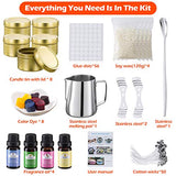 Onebird DIY Candle Making Kit Supplies, Arts & Craft Tools Including Pouring Pot, Cotton Wicks, Candle Wicks Holder, Beeswax, Essential Oil,Wax Cubes,Spoon & Candles tins