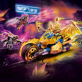 LEGO NINJAGO Jay’s Golden Dragon Motorbike 71768 Ninja Building Toy Set for Boys, Girls, and Kids Ages 7+ (137 Pieces)