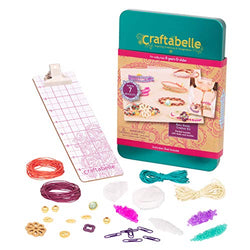 Craftabelle – Basic Braids Creation Kit – Bracelet Making Kit – 42pc Jewelry Set with Beads – DIY Jewelry Kits for Kids Aged 8 Years +
