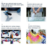 KISSBELLY Tie Dye Kits 5 Colors DIY Kits Arts Shirt Fabric Tye Dye Kit for Kids Adults Non-Toxic Textile Craft Dyeing Kit for Clothes Graffiti Jacquard Pigment 120ML