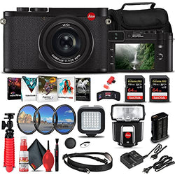 Leica Q2 Digital Camera (19050) + SF40 Flash + 2 x 64GB Memory Card + Corel Photo Software + Card Reader + Filter Kit + LED Light + Case + Deluxe Cleaning Set + Flex Tripod + Memory Wallet + More