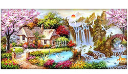 SanerDirect DIY 5d Diamond Painting Kits, Full Canvas Round Drill Painting with Diamonds for Adults, Paint by Diamonds for Dream Home Decoration Art Craft 40x16 inches
