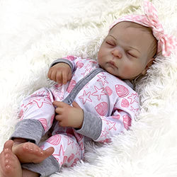 Adolly Reborn Baby Girl Dolls 20 inch, Realistic Handmade Babies Dolls Toddler Soft Vinyl Silicone Lifelike Kids Gifts / Toys Age 3+