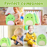 Kawopa Green 17.7 Inch Cute Dinosaur Plush Toy Dinosaur Stuffed Animal, Cotton Plushies Doll Soft Lumbar Back Cushion Pillow for Car and Home Decoration Plush Birthday