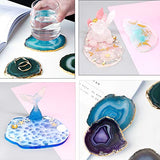 Resin Agate Slice Silicone Resin Mold,Coaster Mold with 5 Large Size Irregular Patterns, Epoxy Resin Mold for Making Cloud Shape Coaster, Jewelry Holders Dish, Home Decorations