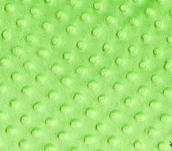 Minky Fabric Dimple Dot Fur Lime / 60" Wide / Sold by the Yard