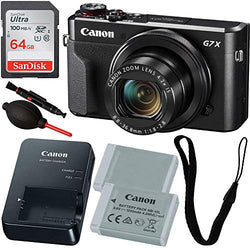 Canon PowerShot G7 X Mark II Digital Camera with Free Promotional - Includes: SanDisk 64GB SD Memory Card, Seller Supplied Replacement Lithium Ion Battery & More