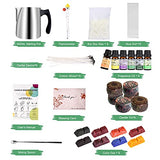 Candle Making Kit Supplies,Complete DIY Beginners Set with 3LB Soy Wax, Fragrance Oil, Cotton Wicks, Pot, Tins, Dyes & More