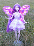 Eledoll Lilly Purple Hair Fairy Doll with Wings Deluxe Collector Doll 1/6 Scale 3D Inset Eyes 11.5 inch Fully Poseable Doll BJD Ball Jointed Doll Fashion Doll