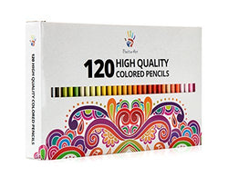 Positive Art Colored Pencils-120 Unique Colors Premium Pre-sharpened-Perfect for adult coloring books,Drawing, Sketching, and Crafting Projects - Bold,Vibrant Colors -3.3mm Precision Tips