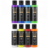 Arteza Acrylic Pouring Paint Set, 4 oz Bottles, Set of 8 Rainbow Colors, High-Flow Acrylic Paint, No Mixing Needed, Art Supplies for Pouring on Canvas, Glass, Paper, Wood, Tile and Stones