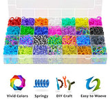 Loom Bands – HUGE Premium Rubber Band Bracelet Kit - 11000 Vibrant Rainbow Color Bands, 600 S-Clips, 200 Beads, 30 PVC Charms, 52 ABC Beads, 10 Backpack Hooks, 5 Crochet, Tassels, Hair Clips – 2Y Loom