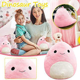 Plush Toy Pillow Plushie Cute Dinosaur Stuffed Animals Doll Plush Baby Dinosaur Stuffed Toy Soft Throw Pillow Cushion Pink