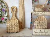 Miniature Rocker Chair 1:6 Scale Handmade Wicker Furniture Hanging 12-inch Doll