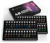 Castle Art Supplies Acrylic Paint Set - 48 Vibrant Colors with Large 22ml Tubes for Extra Value. A Stunning Paint Set Full of Quality Paint That You'll Love to Work with!