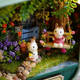 Fsolis Box Theatre DIY Dollhouse Miniature Kit with Furniture, 3D Wooden Miniature House , Miniature Dolls House kit (Q4)