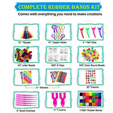YITOHOP 12000+ Colorful Loom Bands Set , Premium Rubber Bands for Bracelet Making Kit DIY Band Bracelet Mega Refill Kit Girls Gift to Improve Imagination