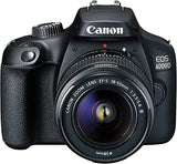 Canon EOS 4000D DSLR Camera with 18-55mm f/3.5-5.6 Zoom Lens, 32GB Memory,Case, Tripod and More (28pc Bundle)
