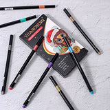 Metallic Marker Pens - Set of 10 Medium Point Metallic Markers for Rock Painting, Black Paper, Card Making, Scrapbooking Crafts, DIY Photo Album