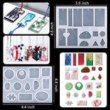 148 Pieces Resin Silicone Casting Molds and Tools Set for DIY Jewelry Decoration Craft Making Meganeopre
