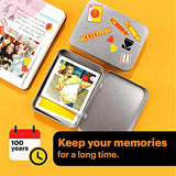 Kodak Mini 3 Retro 3x3” Portable Photo Printer Accessory Gift Bundle, Compatible with iOS, Android & Bluetooth Device, Real Photo 4PASS Technology & Laminating Process, Photos – White