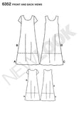 New Look Sewing Pattern 6352 Misses Dresses, Size A (8-10-12-14-16-18)