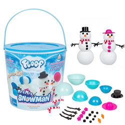 Play Visions Floof Modeling Clay - Reuseable Indoor Snow - Mr. & Mrs Snowman Set With Endless Creations and 22 Molding Accessories