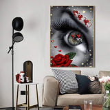 Diamond Painting Kits for Adults 5D Eyes Diamond Art Kit for Beginners, DIY Paint with Round Full Drill Diamonds Paintings Gem Art for Home Wall Deco(11.8''x15.7'')