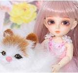 6 in BJD Doll SD Doll Products Include with All Clothes Outfit Shoes Wig Hair Makeup for Girl Gift and Dolls Collection