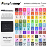 100 Colors Alcohol Drawing Markers, Plus 1 Colorless Blender and 1 Hook Line Pen, Classic Series Dual Tips Permanent Markers for Kids, Students, Beginner, Adult Coloring Sketch Art Markers (white)