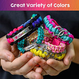 Paracord Bracelet Making Kit with Charms - Art & Craft Gift for Girls Age 8 9 10 11 12 & Teens 13 14 Year Old. Make Your Own Friendship & Fashion Jewelry for Birthday, Travel Activity, Camp & Project