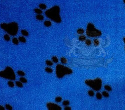 Polar Fleece Fabric Prints Animal Print PAWPRINT ROYAL BLUE/60 Wide/Sold by the Yard FE-S-205