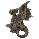 Design Toscano Desmond The Dragon Gothic Decor Statue, 16 Inch, Greystone