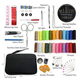 BIGTEDDY - 96pc Embroidery Kit Beginner Sewing Supplies Tools Travel Emergency Sew Accessories