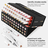 Arteza Skin Tone Alcohol Based Art Markers, Set of 36 Colors, Portrait Sketch Markers with Medium Chisel & Fine Tip, Art Supplies for Drawing & Sketching