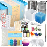 Dellabella Candle Making Kit – Wax and Accessory DIY Set for The Making of Scented Candles - Easy to Make Colored Candle Soy Wax Kit